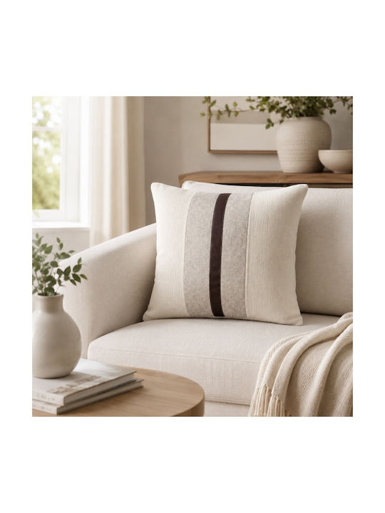My Home Luxury Decorative Pillow Case White 45x45cm