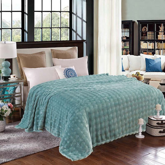 Το μεγάλο παζάρι Super Soft Extra Κουβέρτα Βελουτέ Μονή 160x240εκ. Βεραμάν