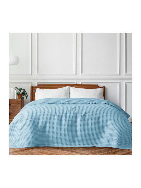 Beauty Home Art 1990 Κουβέρτα Πικέ Μονή 160x240εκ. Light Blue