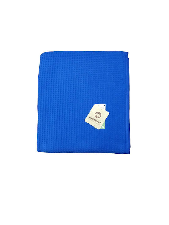 Manterol Casa Malta Pique Single Blanket 160x240cm Blue Roi