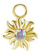 Crazy Needles Gold Plated Charm with Zircon