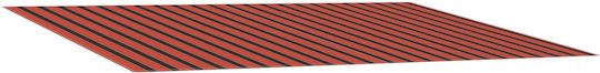 vidaXL Material Pentru Copertină Portocaliu cu Strat PU 2x2.5m