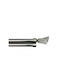 To megalo pazari Extendable Metallic Single Curtain Pole Φ28mm 160-300cm Silver