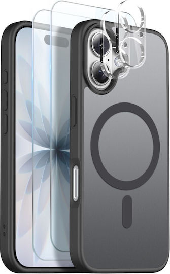 Northjo 5 in 1 Protection Set 360 Full Cover Plastic Black iPhone 17
