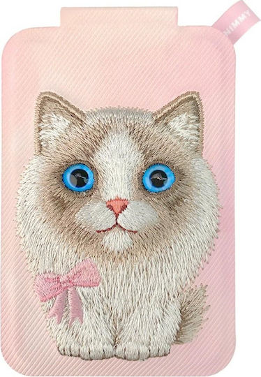 Nimmy Magnetic Wallet Fabric / Synthetic Leather Pink Nimmy Magnetic Phone Wallet Stand