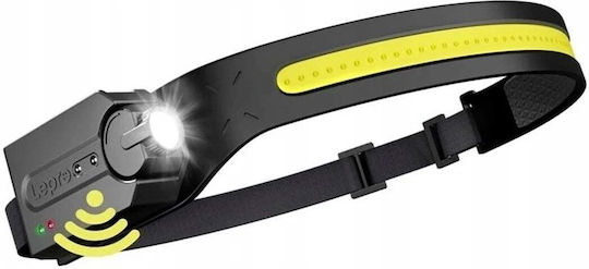 Lepro Rechargeable LED Head Flashlight IP44 with Maximum Brightness 350lm
