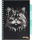 Strigo Spiral Notebook B5 100 Sheets Black
