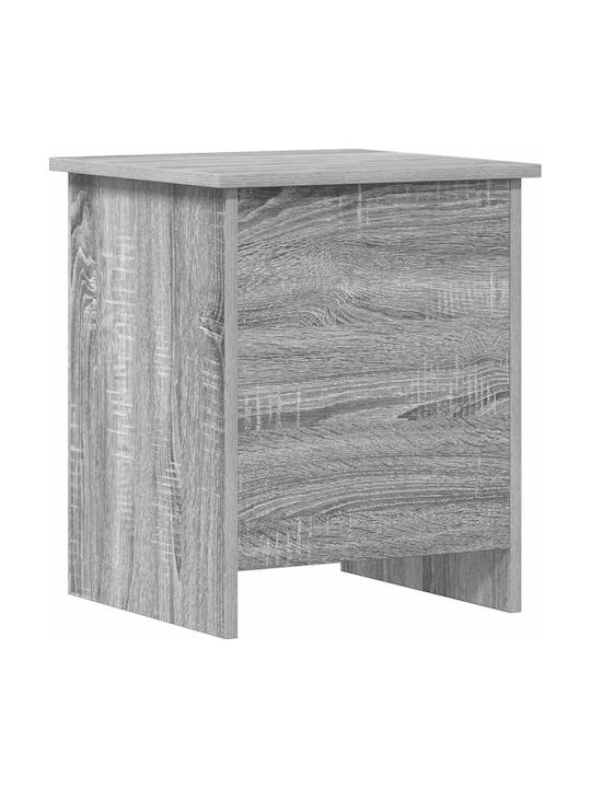 vidaXL Decorative Wooden Grey Trunk 40x40x50 cm