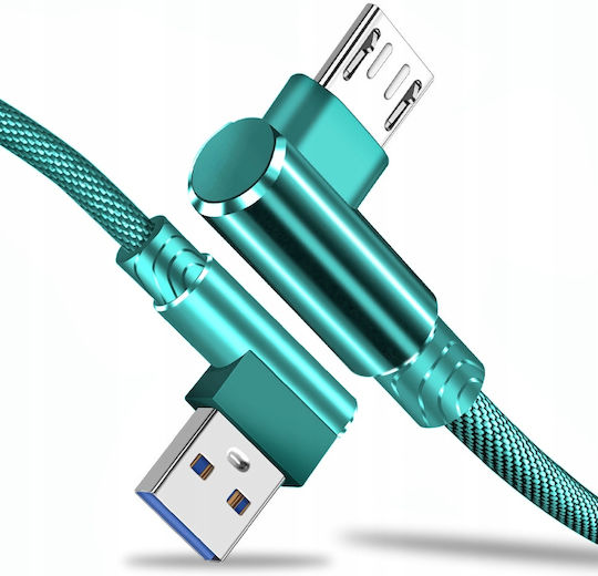 Micro Usb Cable Fast Charging Angled 90° Koanni Kb18_mint