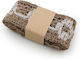 Paper Ribbon Floral Beige 2m