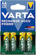 Varta Power Aa 2600mah Nimh Rechargeable Battery Regular Size 4pcs