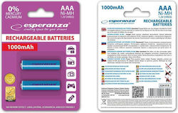 Aaa Batteries Esperanza 1000mah 2pcs Blue Aaa Batteries Esperanza 1000mah 2pcs Blue
