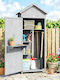 Wooden Garden Shed L0.77xW0.525xH1.78m