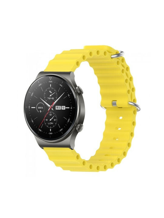 Ocean Silicone Strap Realme Watch 5 22mm Yellow