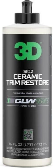 3d Glw Series Sio2 Ceramic Trim Restore Hydrophobic Protection for Plastics 470ml