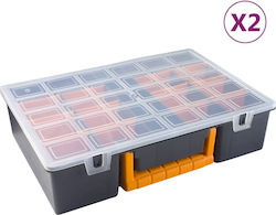 vidaXL Plastic Stackable Tool Storage Bin
