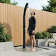 vidaXL Pool Shower Solar Made of PVC 216x15.5x216 cm Black