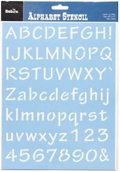 Alphabet Stencil No 6 Decorative Stencil Alphabet No 6 21.6 X 27.9cm