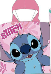 Join Хавлия За Плаж Пончо Microfiber Stitch 42-3398 Розова