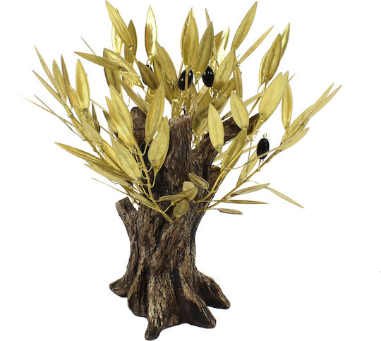 Olivenbaum Keramik Stamm 18,5x21,2 cm