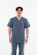 Dr. Scrub Ανδρική Ιατρική Μπλούζα Navy Μπλε