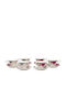 Beauty Home Art 7715 Σετ Φλιτζάνια Tσαγιού από Πορσελάνη Χρυσά 200ml 12τμχ