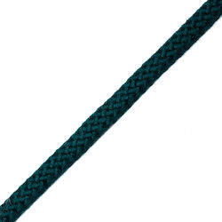 Șiret Tricotat Acrilic Verde Petrol 0,8cm Metru
