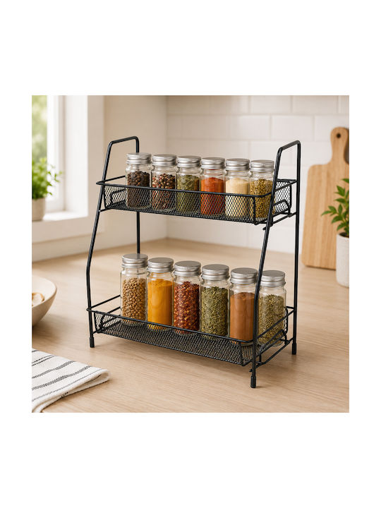 ForHome Επιτραπέζια Βάση Μεταλλική 31x14x32εκ. Μαύρη