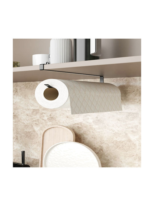 Femmit Metallic Hanging Paper Towel Holder Black 25×6 Cm