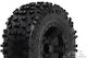 Proline Badlands 2.8" Tires Mounted On Black Desperado Wheels Set 2 Pcs