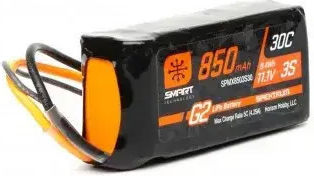 Spektrum Lipo Battery 11.1v 850mah 3s 30c Smart G2 Ic2