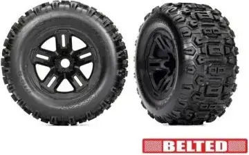 Комплект Traxxas Sledgehammer Belted 3.8 Черни Джанти Sledge 9573