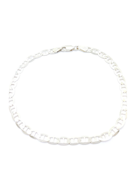 PS Silver Ανδρικό Βραχιόλι Αλυσίδα από Ασήμι 18cm