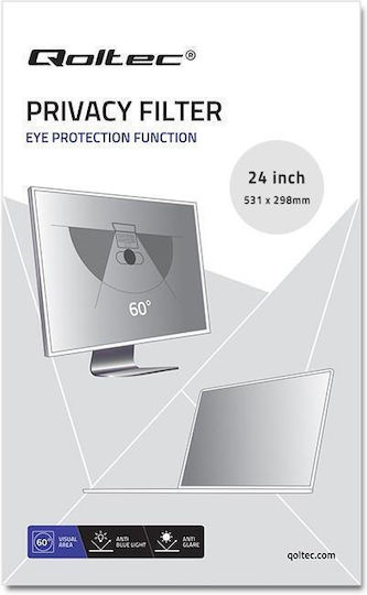 Qoltec 24" 16:9 GDPR Privatsphäre Bildschirm-Filter