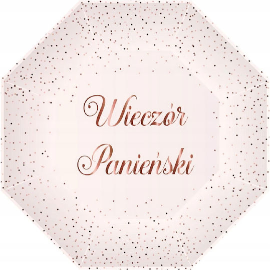 Paper Plates Bachelorette Party 23cm 6pcs