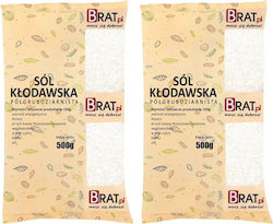 Brat L Kłodawa Semi-coarse Salt 1kg 2x500g