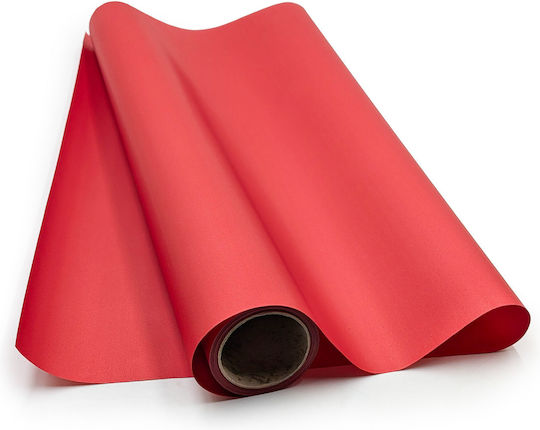 Scented Floral Foil Satin Aroma Coral Roll 50cm X 9m