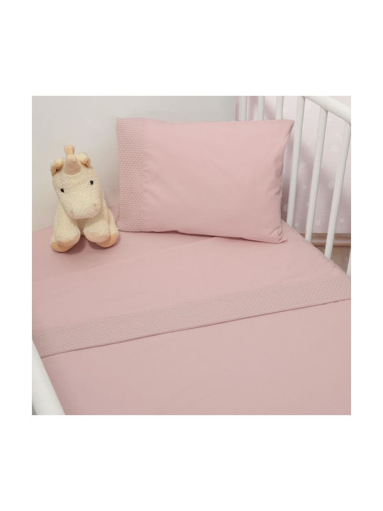 Baby Oliver Baby Bettlaken Set Angepasst Des 452 Rosa 110x170cm