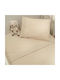 Baby Oliver Set Baby Sheets Crib Cotton Fitted Des. 454 Beige 110x170cm 3pcs