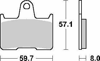 Tampoane De Frână Sbs Kh254 Street Standard Ceramic Negru