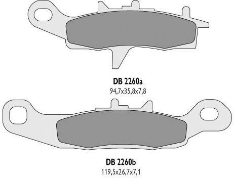 Предни Мотоциклетни Накладки Delta Предни Кх 80 85 Rm 80 85 100 250 Kvf Kfx