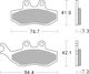 Sbs Brake Pads Kh194 Street Standard Ceramic Color Black