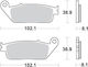 Sbs Brake Pads Kh142 Kh226 Maxi Sinter Gold Color