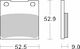 Sbs Мотоциклетни Накладки Kh63 Kh063 Kh161 Street Standard Керамични Черни