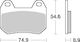 Sbs Brake Pads Kh304 Street Standard Ceramic Black Color