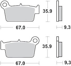 Moto-Master Motorradbremsbeläge Kh367 Sintermetall Soft 22 Nitro Sport Kawasaki Kxf 250 04 Kxf 450 04 Kxe 450 10 Suzuki Rmz 250 04 Rmz 450 05 Yamaha Yz 125 03 Wr 250 08-14 Yz 250 02 Wr