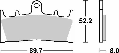Sbs Мотоциклетни Накладки Kh188 Street Standard Керамични Черни