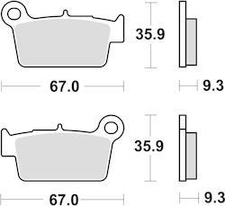 TRW Zf Bremsbeläge Kh367 Sinter Offroad Kawasaki KXF 250 04 Klx 450 07 KXF 450 04 KXE 450 10 Suzuki Rmz 250 04 Rmz 450 05 Yamaha YZ 125 03 WR 250 08-14 YZ 250 02 WR YZ 450 03
