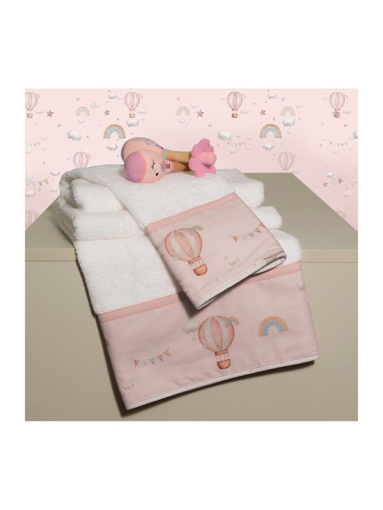 Baby Oliver Σετ Βρεφικές Πετσέτες 2τμχ Design 422 Ροζ