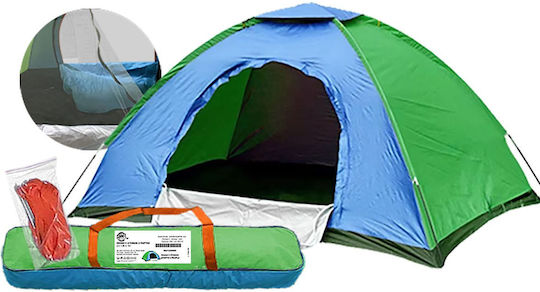 Summertiempo Καλοκαιρινή Σκηνή Camping Μπλε για 4 Άτομα 250x200x150εκ.